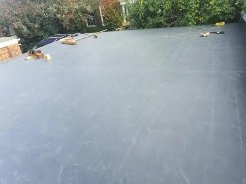 New Firestone EPDM flat rubber roof