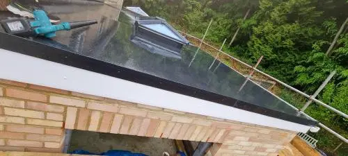 New Firestone EPDM flat rubber roof