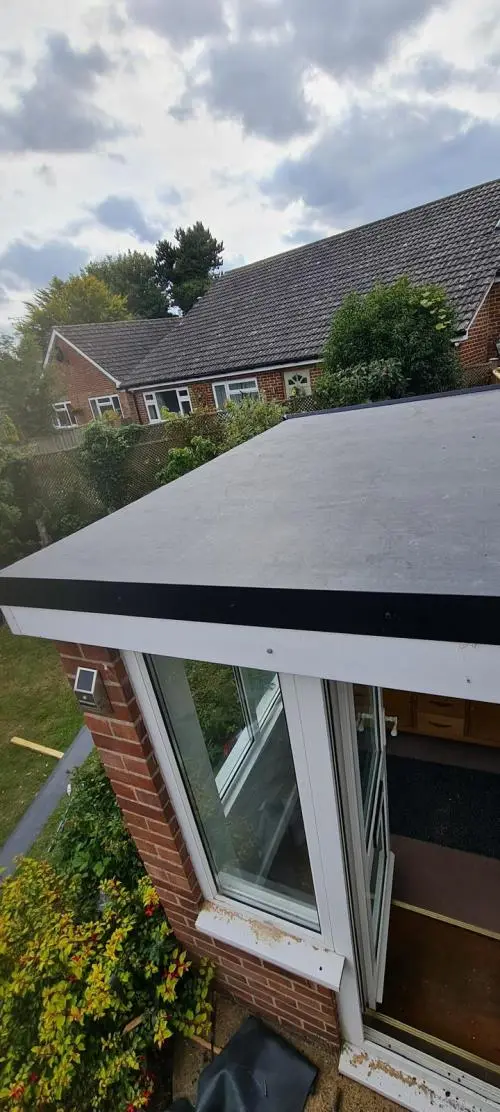 New Firestone EPDM flat rubber roof