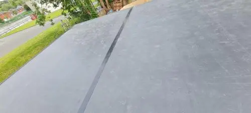 New Firestone EPDM flat rubber roof