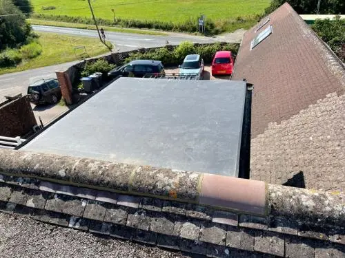 New Firestone EPDM flat rubber roof