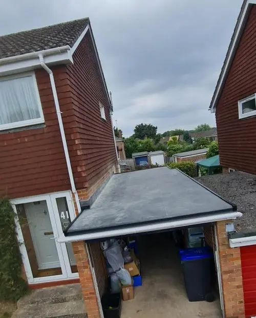 New Firestone EPDM flat rubber roof